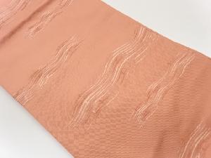 抽象波模様織出し名古屋帯